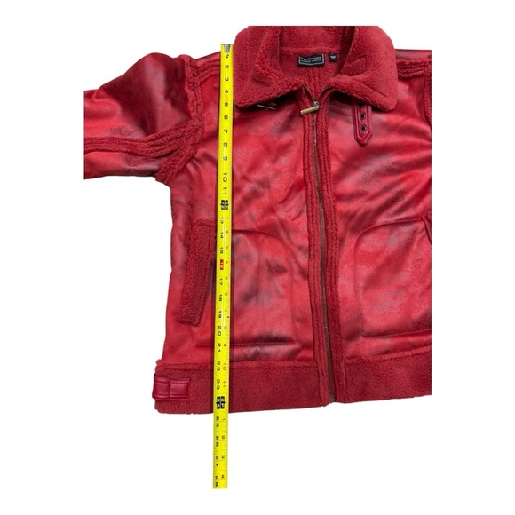 G by Giuliana Black Label Faux Suede and Shearling Zip-Front Coat Medium NWOT - Picture 6 of 14